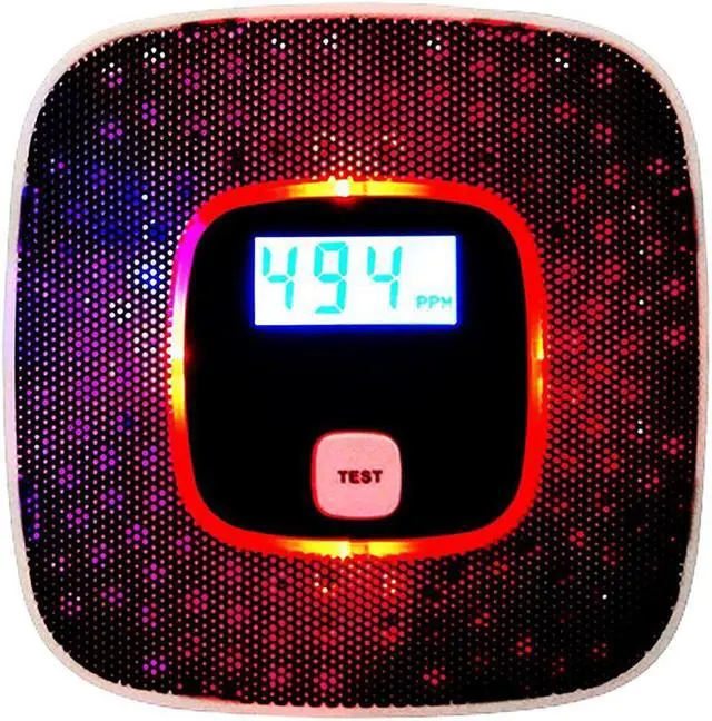 Alt view image 6 of 7 - Carbon Monoxide Alarm Detector,with Digital LCD Display and Voice Warning - Battery powered