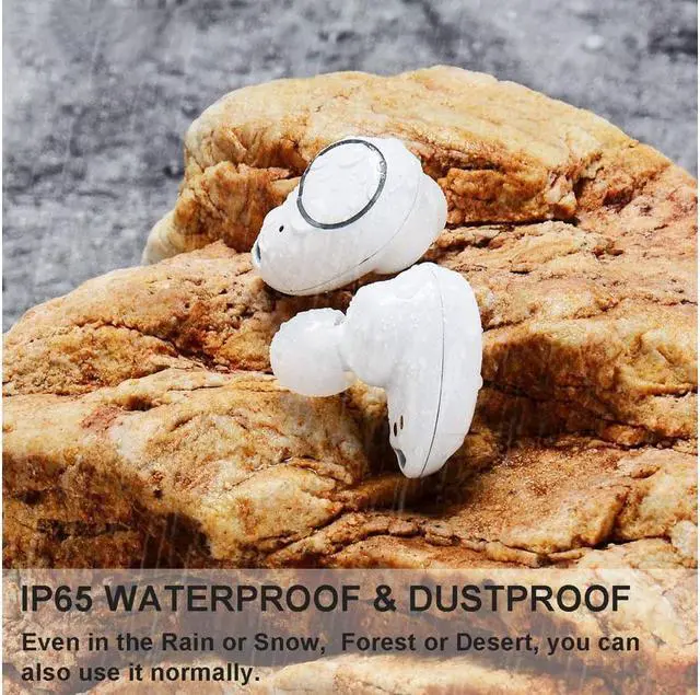 Alt view image 6 of 6 - Bluetooth Wireless Earbuds with 800mAh Charging Box Touch Control Sports Earphones In-Ear IPX5 Waterproof HD Stereo Sweatproof Wireless Headphones Headset with Built-in Mic