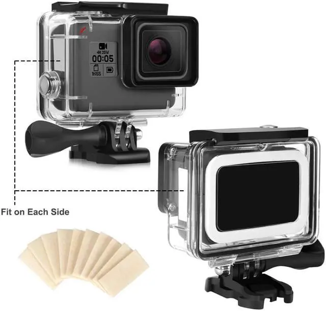 Alt view image 6 of 7 - Waterproof Case Accessory Kit for Gopro Hero 7 Black / HD (2018) / 6 / 5 with Waterproof Housing Case + 3 Filters + Anti-Fog Insert
