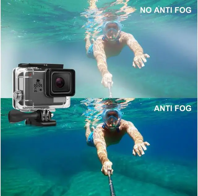 Alt view image 7 of 7 - Waterproof Case Accessory Kit for Gopro Hero 7 Black / HD (2018) / 6 / 5 with Waterproof Housing Case + 3 Filters + Anti-Fog Insert