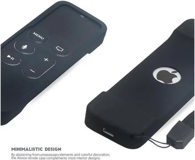 Alt view image 3 of 6 - Remote Case for Apple Tv 4th Generation Light Weight [Anti Slip] Shock Proof Silicone Remote Cover Case for New Apple Tv 4th Gen Siri Remote Controller with Lanyard
