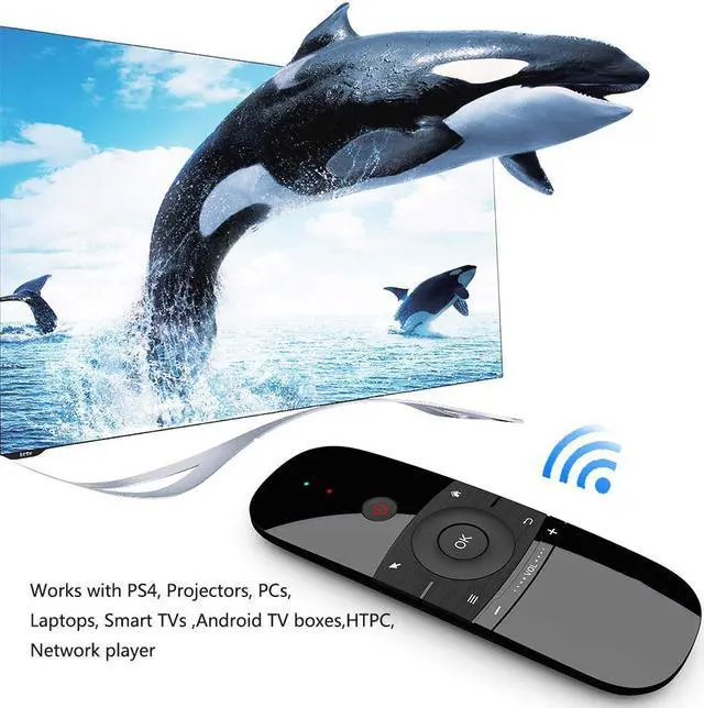 Alt view image 6 of 7 - Mini Wireless Keyboard,Air Mouse Keyboard,Smart TV Remote Controller,Wireless Keyboard Combo USB for PC,Computer,Mac,HTPC,Raspberry Pi and Media Player