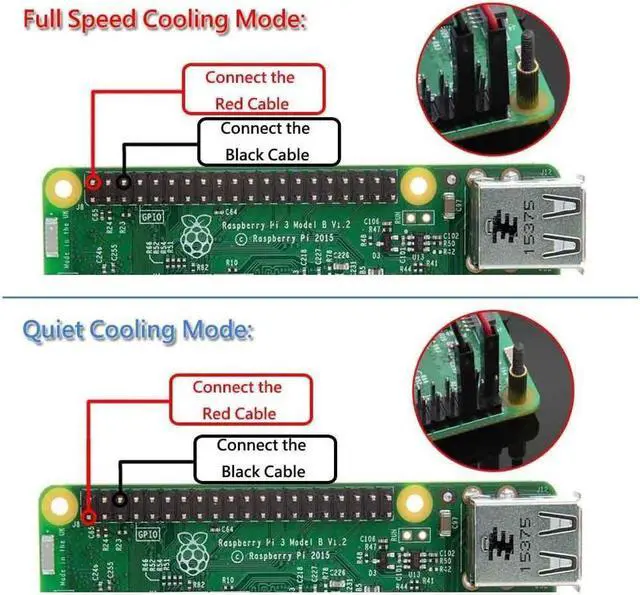 Alt view image 4 of 7 - 4-Pack Raspberry Pi Fan, Raspberry Pi Cooling Fan 30x30x7mm Brushless CPU Cooling Fan for Raspberry Pi 3 B+, Pi 3, Pi 2, Pi 1 B+, RetroFlag NESPI Case