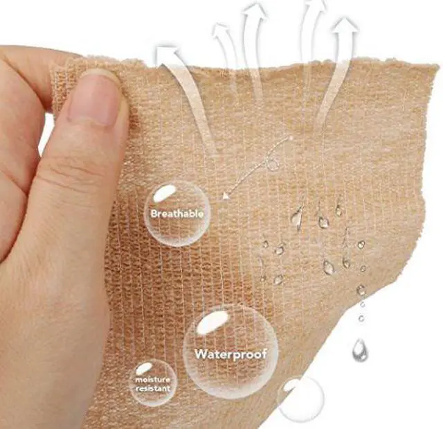Alt view image 3 of 6 - Self Adherent Wrap Medical Cohesive Bandages Sports First Aid Tape FDA Approved