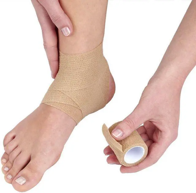 Alt view image 4 of 6 - Self Adherent Wrap Medical Cohesive Bandages Sports First Aid Tape FDA Approved