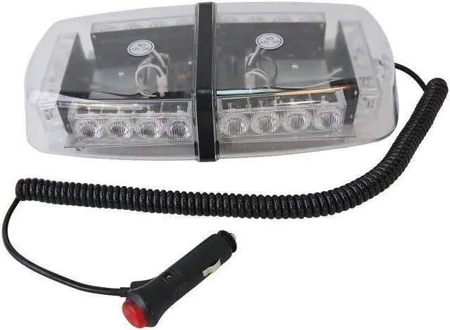 Alt view image 3 of 7 - 24Watt 24 LED High Intensity Law Enforcement Emergency Hazard Warning Snow Plow Safety Flashing Strobe Light, Car Truck LED Top Roof Light Bar, 12V Cigarette adapter with Magnetic Base