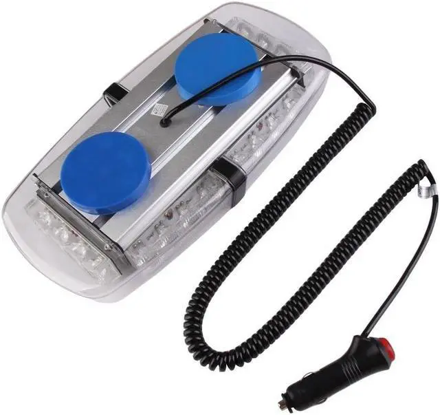 Alt view image 2 of 7 - 24Watt 24 LED High Intensity Law Enforcement Emergency Hazard Warning Snow Plow Safety Flashing Strobe Light, Car Truck LED Top Roof Light Bar, 12V Cigarette adapter with Magnetic Base
