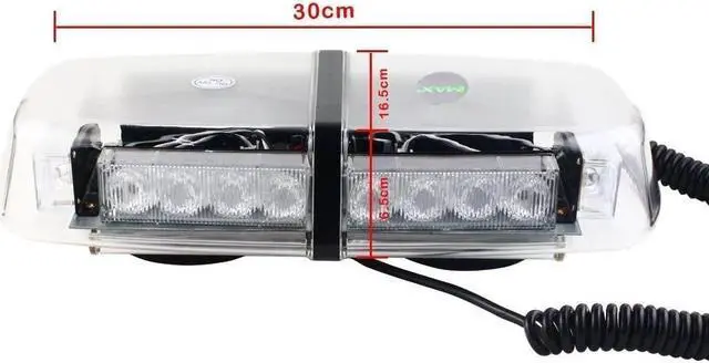 Alt view image 5 of 7 - 24Watt 24 LED High Intensity Law Enforcement Emergency Hazard Warning Snow Plow Safety Flashing Strobe Light, Car Truck LED Top Roof Light Bar, 12V Cigarette adapter with Magnetic Base