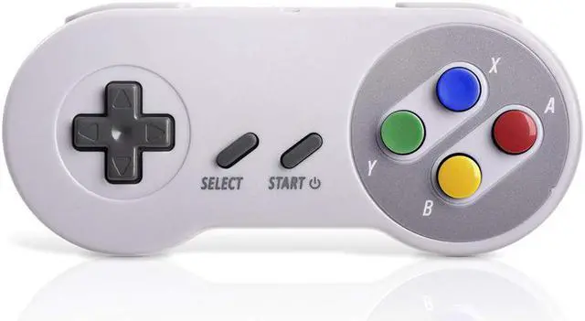 Alt view image 3 of 7 - 2.4 GHz Wireless USB Controller Compatible with Super Famicom Games,  SNES Retro USB PC Super Classic Controller for Windows PC MAC Linux Genesis Raspberry Pi Retropie Multicolored Keys