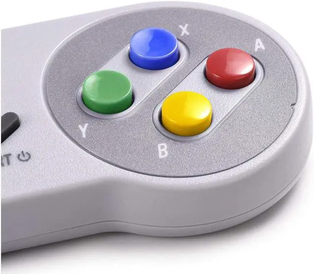 Alt view image 6 of 7 - 2.4 GHz Wireless USB Controller Compatible with Super Famicom Games,  SNES Retro USB PC Super Classic Controller for Windows PC MAC Linux Genesis Raspberry Pi Retropie Multicolored Keys