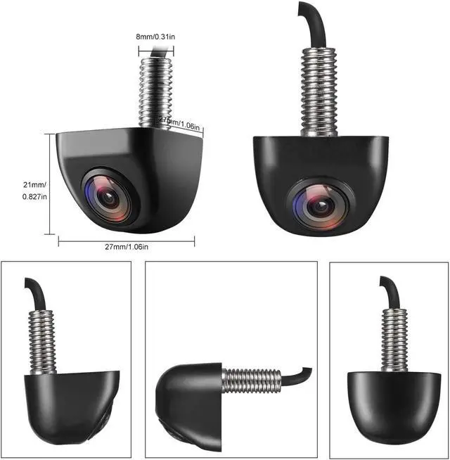 Alt view image 5 of 7 - Backup/Front View Camera,IP69K Waterproof Great Night Vision HD and Super Wide Angle Metal OEM Style Reverse Rear View Backup Camera for Cars Pickup Trucks SUVs RVs Vans