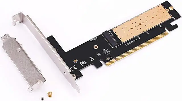 Alt view image 2 of 7 - M.2 to PCIe Adapter , NVME SSD to PCI-e 3.0 X16 Host Controller Expansion Card with Low Profile Bracket, PCI Express Adapter for PC Desktop, Support 2230 2242 2260 2280