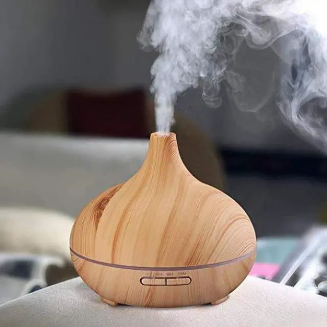 Alt view image 6 of 6 - Aroma Essential Oil Diffuser 300ml Aromatherapy Diffuser Ultrasonic Cool Mist Air Humidifier with 4 Timer Setting, Color Changing LED Night Light for Office Baby Home Bedroom Living Room Yoga Spa