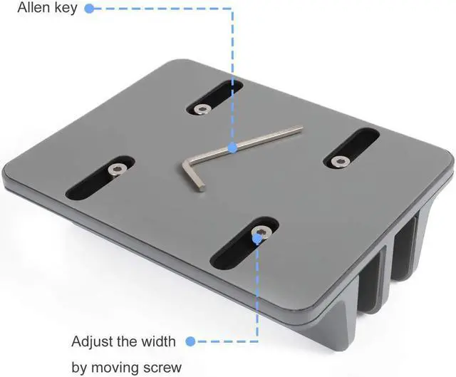 Alt view image 6 of 7 - [Updated Dock Version] Vertical Laptop Stand, Double Desktop Stand Holder with Adjustable Dock (Up to 17.3 inch), Fits All MacBook/Surface/Samsung/HP/Dell/Chrome book
