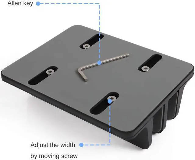 Alt view image 6 of 7 - [Updated Dock Version] Vertical Laptop Stand, Double Desktop Stand Holder with Adjustable Dock (Up to 17.3 inch), Fits All MacBook/Surface/Samsung/HP/Dell/Chrome book