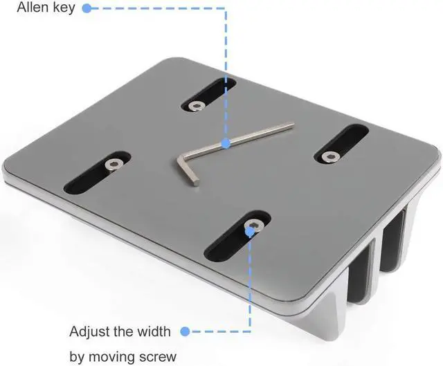 Alt view image 6 of 7 - [Updated Dock Version] Vertical Laptop Stand, Double Desktop Stand Holder with Adjustable Dock (Up to 17.3 inch), Fits All MacBook/Surface/Samsung/HP/Dell/Chrome book