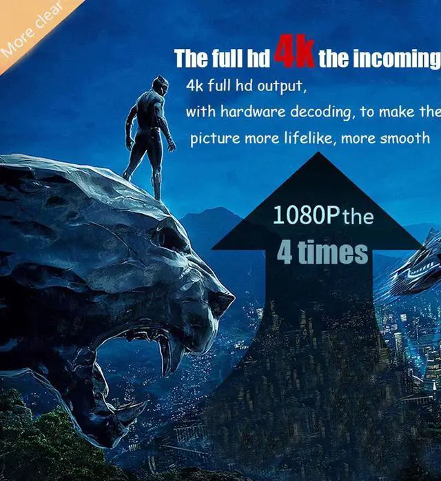 Alt view image 5 of 7 - Newest 4G 32G TV Box h96 max TV Box Android 8.1 RK3328 4K Smart TV Box Support 2.4G/5G Dual Wifi/100M LAN/BT 4.0/3D /H265 Gift Box