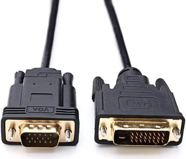 Alt view image 6 of 7 - Active DVI-D to VGA, DVI-D 24+1 to VGA 6 Feet Cable Male to Male Gold-Plated Cord