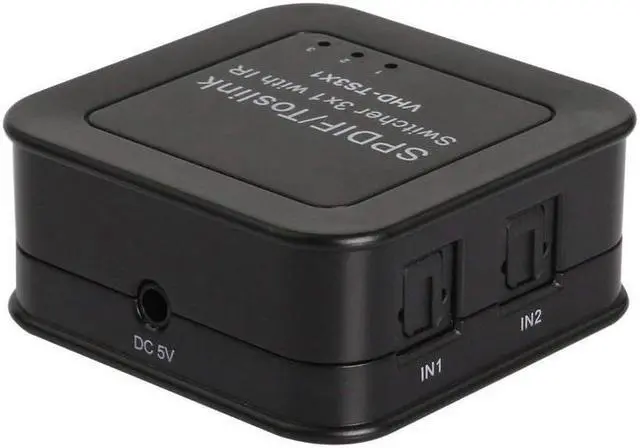 Main image of SPDIF/Toslink Digital Optical Audio Switch,Premium Quality SPDIF TOSLINK Digital Optical Audio 1x3 Splitter (One Input 3 Outputs)