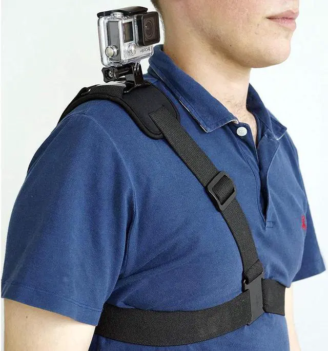 Alt view image 6 of 7 - Shoulder Harnes Head Strap and Wrist Mount Bundle compatible with Gopro Hero 7, 6, 5, Black, Session, Hero 4, Session, Black, Silver, Hero+ LCD, 3+, 3, 2, 1