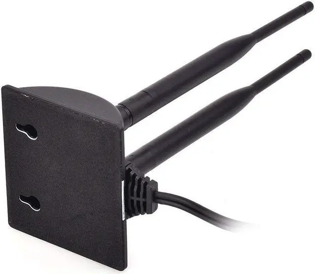 Alt view image 3 of 7 - Dual WiFi Antenna with RP-SMA Male Connector, 2.4GHz 5GHz Dual Band Antenna Magnetic Base for WiFi Wireless Router Mobile Hotspot