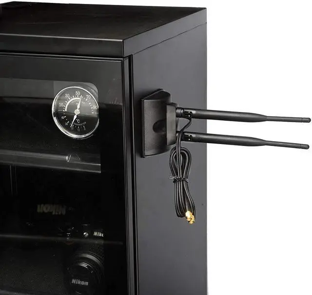 Alt view image 4 of 7 - Dual WiFi Antenna with RP-SMA Male Connector, 2.4GHz 5GHz Dual Band Antenna Magnetic Base for WiFi Wireless Router Mobile Hotspot