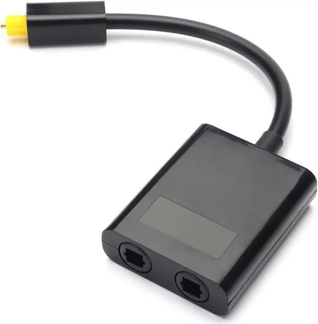 Main image of 1 in 2 Out Digital Toshlink Fiber Audio Optical Splitter Cable ,Fiber Optic Adapter,Fiber Converter, Audio Adapter Cable (0.2M)