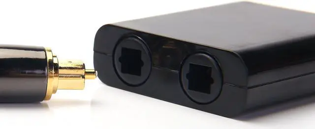 Alt view image 4 of 6 - 1 in 2 Out Digital Toshlink Fiber Audio Optical Splitter Cable ,Fiber Optic Adapter,Fiber Converter, Audio Adapter Cable (0.2M)