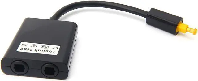 Alt view image 5 of 6 - 1 in 2 Out Digital Toshlink Fiber Audio Optical Splitter Cable ,Fiber Optic Adapter,Fiber Converter, Audio Adapter Cable (0.2M)