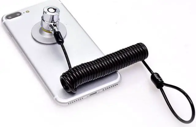 Alt view image 3 of 7 - Laptop Cable Lock Hardware Security Cable Lock Anti Theft Combination Lock for iPad Tablet Laptop MacBook Dell HP Lenovo Kindle Samsung Android or Other Notebooks Tablets (Spring Rope + Black+2pack)