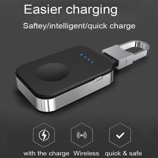 Alt view image 5 of 6 - Portable iWatch Charger Magnetic Wireless Charger 950mAh Pocket Power Bank Compatible for Apple Watch Series 4 3 2 1 44mm 40mm 42mm 38mm