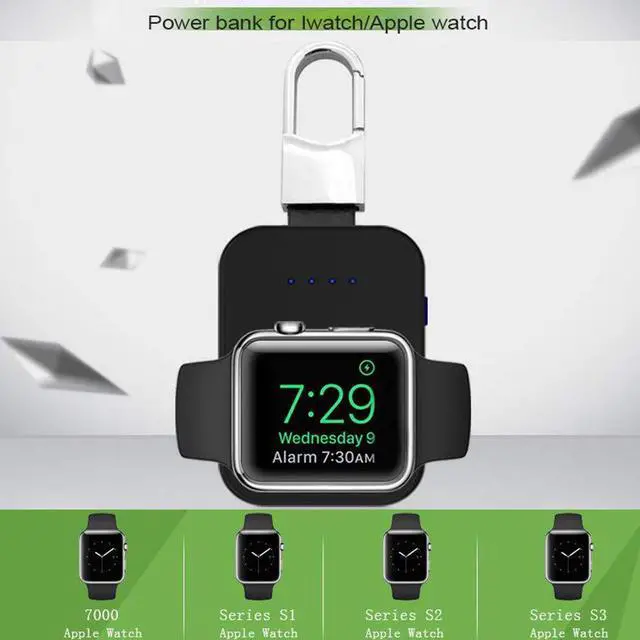 Alt view image 3 of 6 - Portable iWatch Charger Magnetic Wireless Charger 950mAh Pocket Power Bank Compatible for Apple Watch Series 4 3 2 1 44mm 40mm 42mm 38mm