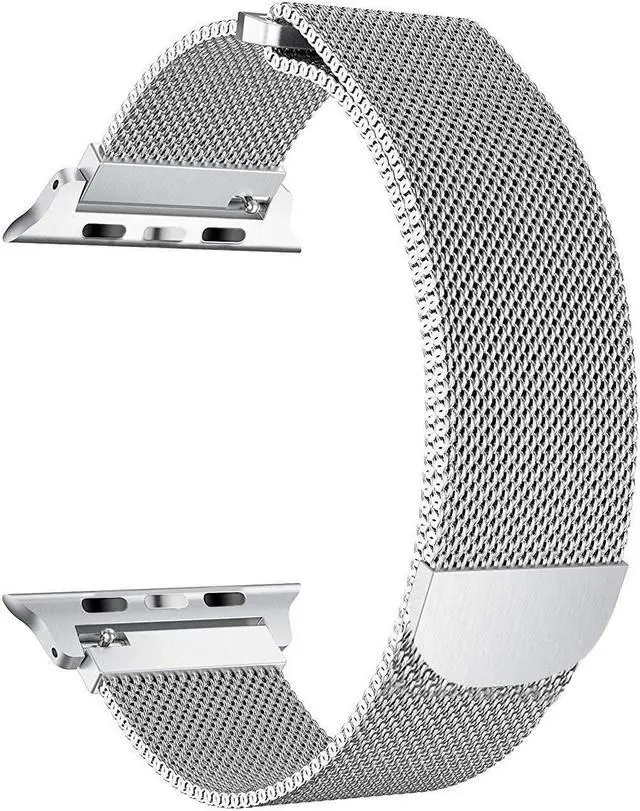 Main image of WERLEO Compatible with iWatch Band 38mm / 40mm - 42mm / 44mm Men Women Magnetic Closure Clasp Replacement Mesh Milanese Bands Compatible for Apple Watch iWatch Series 1 2 3 4