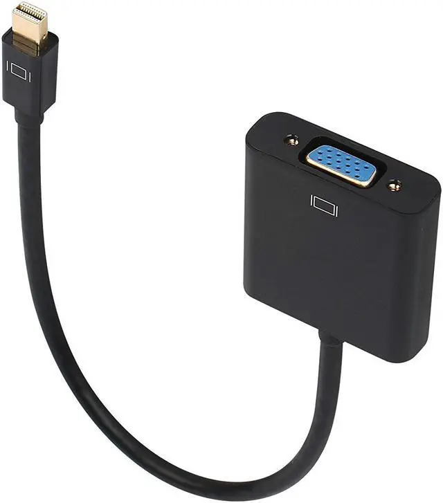 Alt view image 5 of 6 - Mini DisplayPort to VGA Werleo Mini DP Display Port to VGA Thunderbolt Compatible Male to Female Adapter for ThinkPad SurfacePro PC