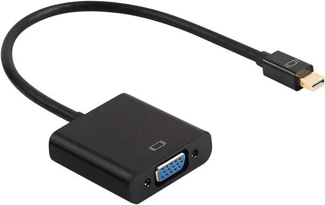 Alt view image 6 of 6 - Mini DisplayPort to VGA Werleo Mini DP Display Port to VGA Thunderbolt Compatible Male to Female Adapter for ThinkPad SurfacePro PC