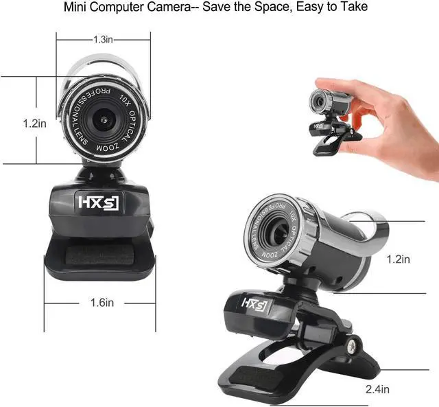 Alt view image 6 of 7 - Werleo USB Webcam 480P HD Video with Microphone Web Cam USB Plug and Play Recording for PC Computer Laptop for Mac Windows XP 7 8 10 and Android TV