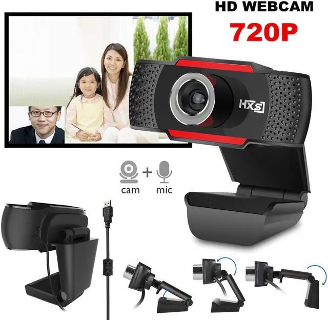 Alt view image 2 of 7 - Werleo HD USB Webcam HD 720P PC Computer Camera Video Calling and Recording with Noise-canceling Mic Clip on Style For Desktop Laptop Network Skype
