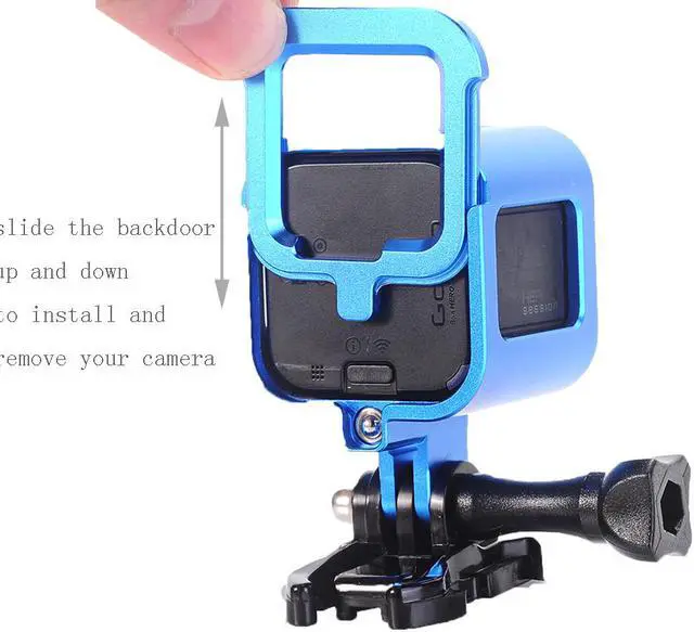 Alt view image 4 of 6 - Werleo GoPro Hero4 Session hero5 Session Frame Shell Housing,CNC Aluminum Alloy Solid Protective Case Skeleton with Screw and Wrench for Gopro Hero 4 Session Hero 5 Session Black