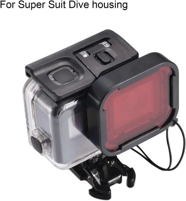 Alt view image 3 of 7 - 3 in 1 Snorkel Diving Underwater Red / Pink / Purple Lens Filter in Seawater & Freshwater for Waterproof Official Housing of GoPro Hero (2018) / GoPro 7 Black / 6 / 6 Black / Hero 5 / 5 Black