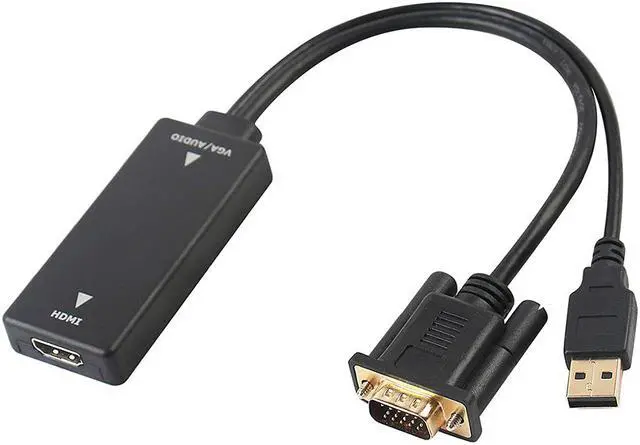 Main image of VGA to HDMI Werleo VGA Input to HDMI Ouput Adapter Converter with Audio Support and 1080P Resolution