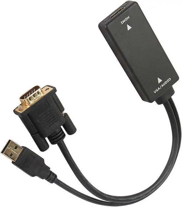 Alt view image 4 of 5 - VGA to HDMI Werleo VGA Input to HDMI Ouput Adapter Converter with Audio Support and 1080P Resolution