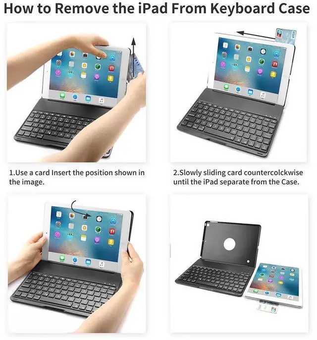 Alt view image 5 of 7 - New iPad Air 2019 3rd Generation 10.5" / iPad Pro 10.5 inch 2017 Keyboard Case Werleo Protective Ultra Slim Hard Shell Folio Stand Smart Cover with 7 Colors Backlit Wireless Bluetooth Keyboard