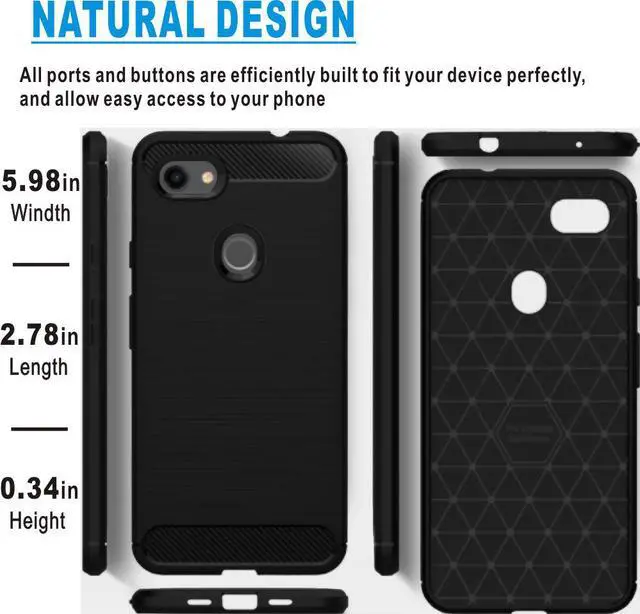 Alt view image 4 of 7 - Google Pixel 3 Lite Case Google Pixel 3a Case WERLEO Soft Slim Shockproof Anti-Fingerprint Full Protective Phone Case Cover for Google Pixel 3 Lite / Pixel 3a