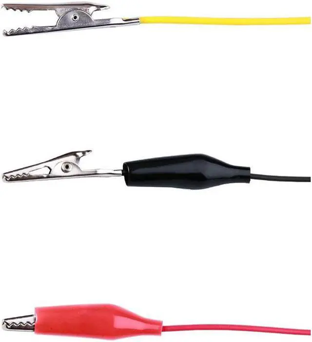 Alt view image 2 of 5 - Alligator Clip Test Leads 30 PCS Alligator Clip Test Leads Set with Alligator Clips Double-end 50cm Jumper Wire