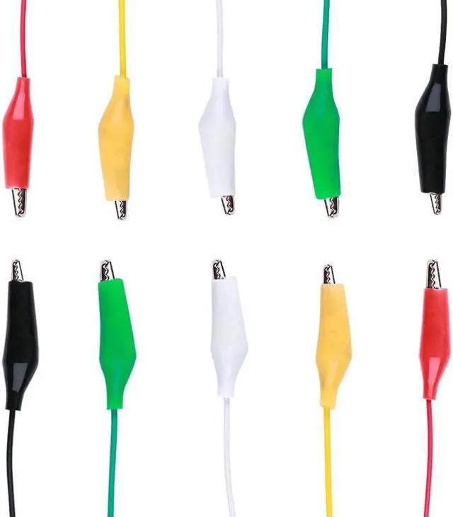 Alt view image 4 of 5 - Alligator Clip Test Leads 30 PCS Alligator Clip Test Leads Set with Alligator Clips Double-end 50cm Jumper Wire