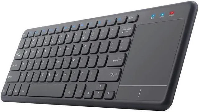 Main image of 2.4G Wireless Touch Keyboard USB Touchpad Media with Built-in Large Size Trackpad Mouse Black