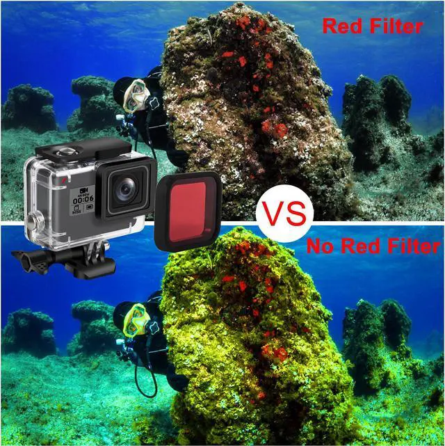 Alt view image 5 of 7 - Waterproof Housing Shell for GoPro Hero 7 / Gopro 2018 / 6 / 5 Black Diving Protective Housing Case 45m with Red Filter and Bracket Accessories for Go Pro Hero7 / 2018 / 6 / 5 Action Camera