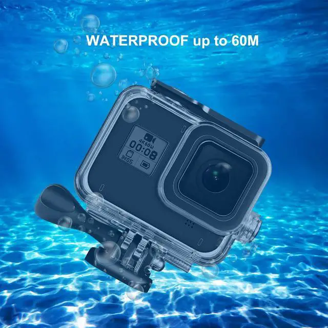 Alt view image 4 of 7 - Waterproof Housing Case Filter Kit for GoPro Hero 8 Black, Waterproof Case Diving Protective Housing + 3 Pack Dive Filter + 10 PCS Anti Fog Inserts Accessories for GoPro Action Camera