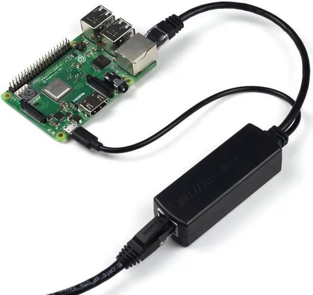 Alt view image 2 of 6 - PoE Splitter Gigabit 5V - Micro USB Power and Ethernet to Raspberry Pi 3B+ Work with Echo Dot Most Micro USB Security Camera and Tablet - IEEE 802.3af Compliant
