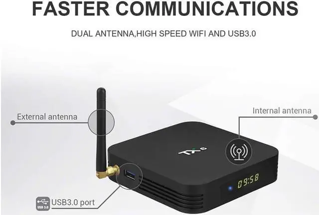 Alt view image 5 of 7 - Android 9.0 TV Box Werleo Android Box 4GB DDR3 64GB ROM BT5.0 Dual WiFi 2.4Ghz + 5Ghz Quad Core 1080p 4K HDR Smart TV Media Box